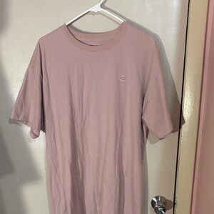 Champion Men's Light Pink Short Sleeve Tee